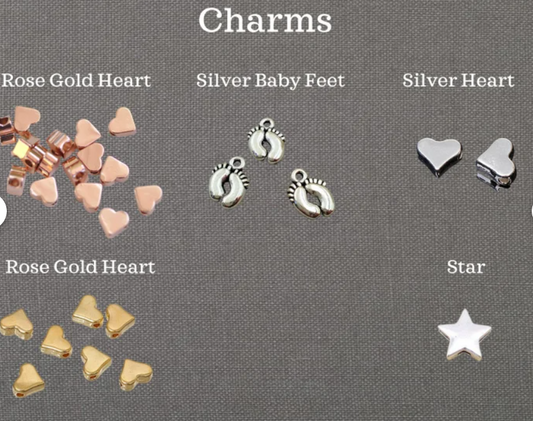 Cute Baby Bunny Rabbit - Personalised Baby Shower Wish Bracelet, Mummy to Be, Charm String Bracelet, Personalised Gift - ca34