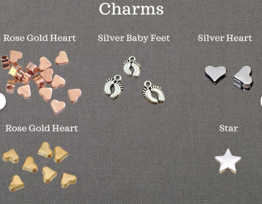 Twins! - Personalised Baby Shower Wish Bracelet, Mummy to Be, Charm String Bracelet, Personalised Gift - TW34