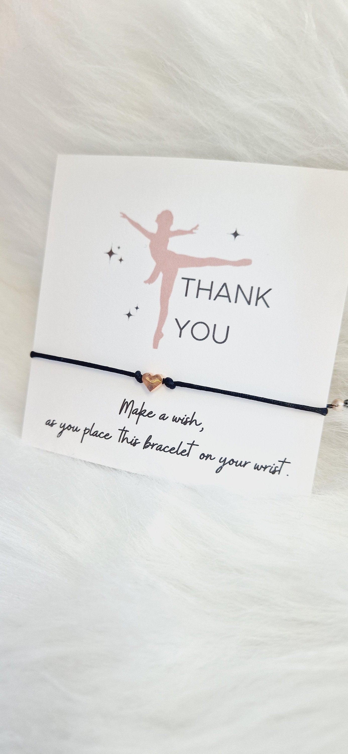 Dance Teacher - Thank you Wish Bracelets - Thank you gift - Birthday - Street Dance - Friendship Bracelets I Teachers I Ballet
