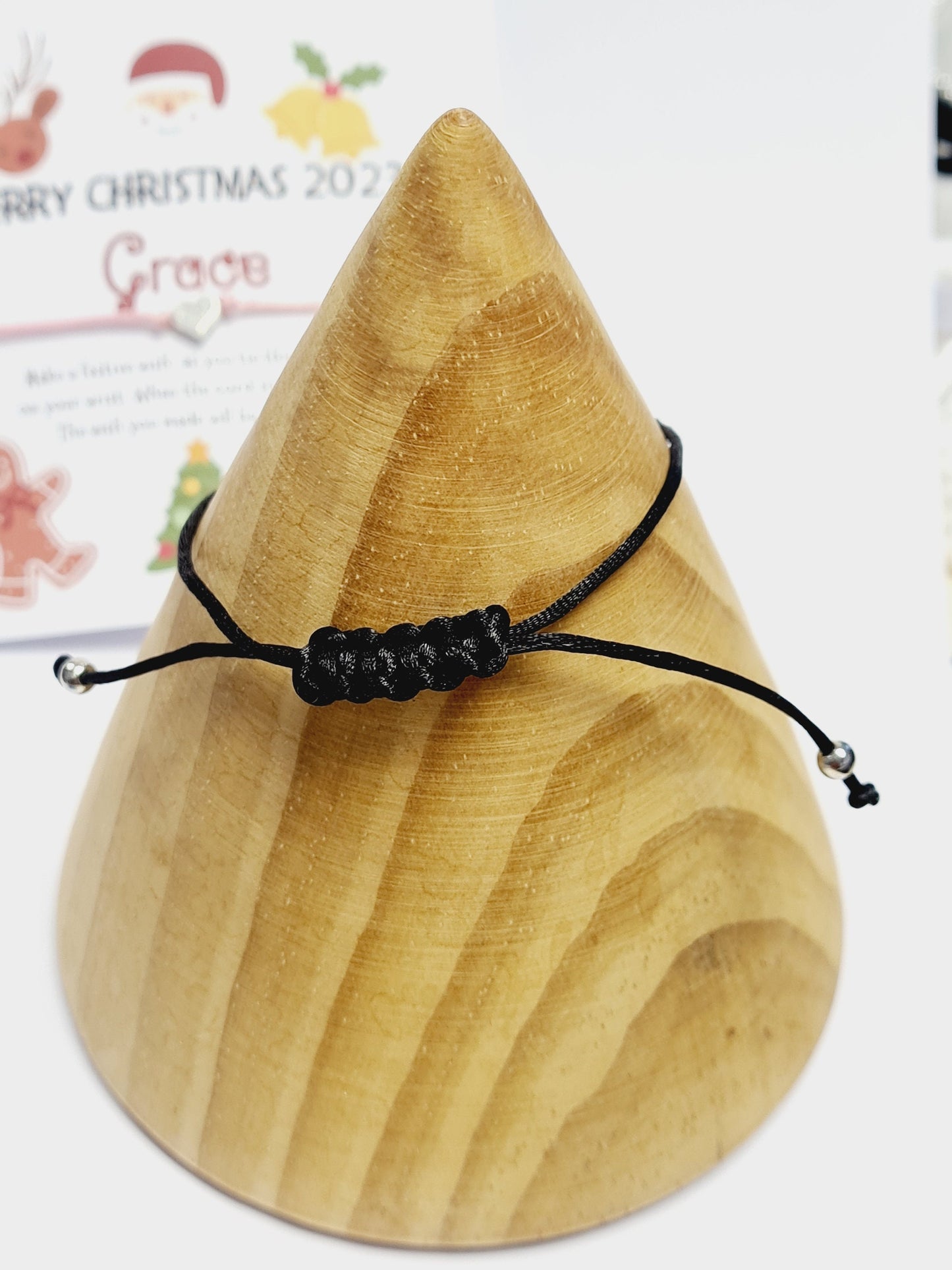 Personalised Baby Shower Wish Bracelet, Mummy to Be, Charm String Bracelet, Personalised Gift -Celebrating Baby - Aqiqah -983