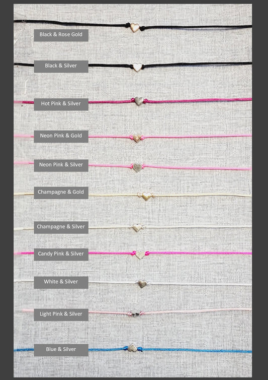 Thank you Wish Bracelets - Thank you gift - Birthday - Christmas - Gold Heart - Friendship Bracelets - TH90