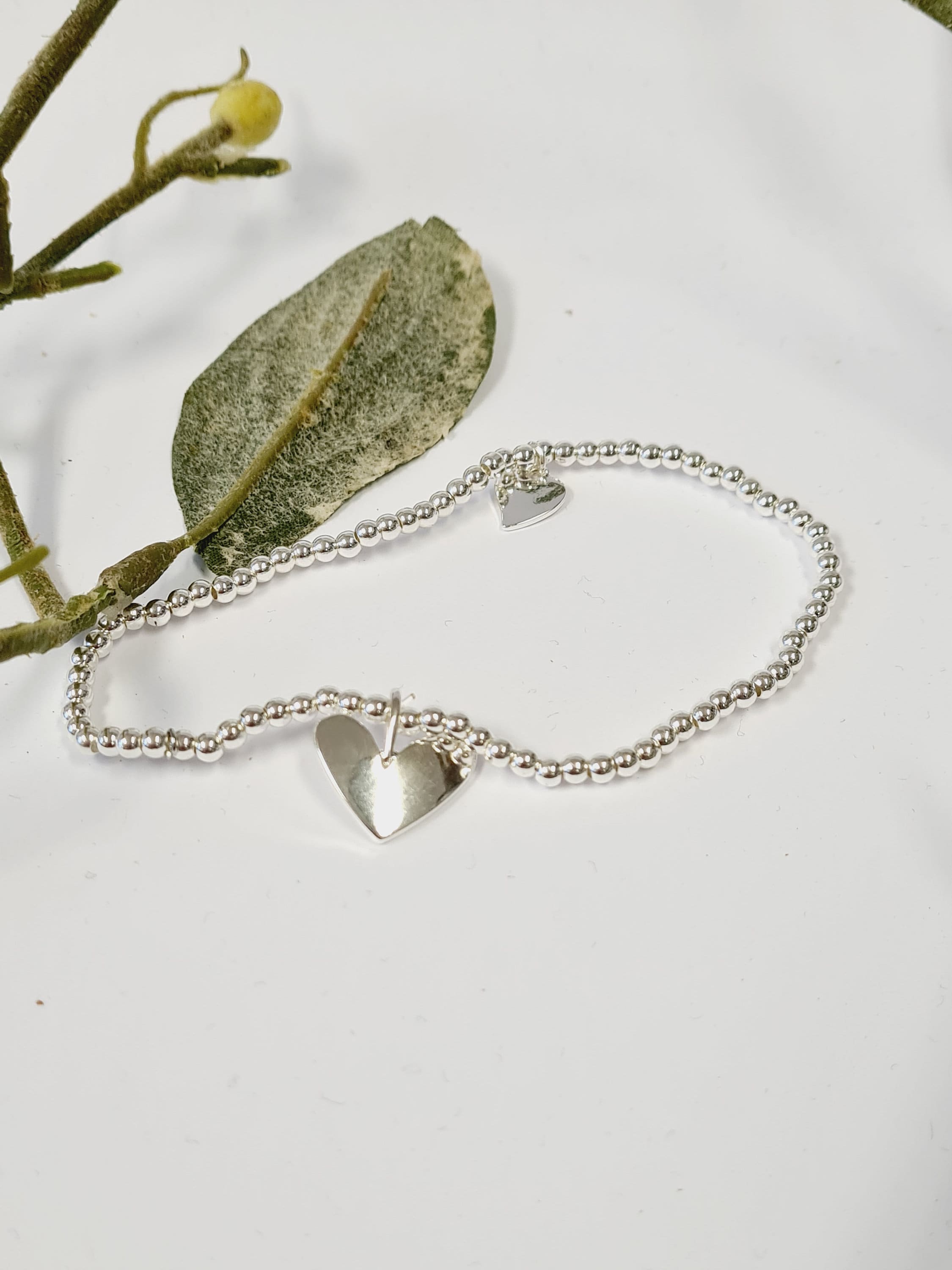 30, 30th, Thirty happy birthday- Silver Plated Heart charm bracelet, 30th birthday l