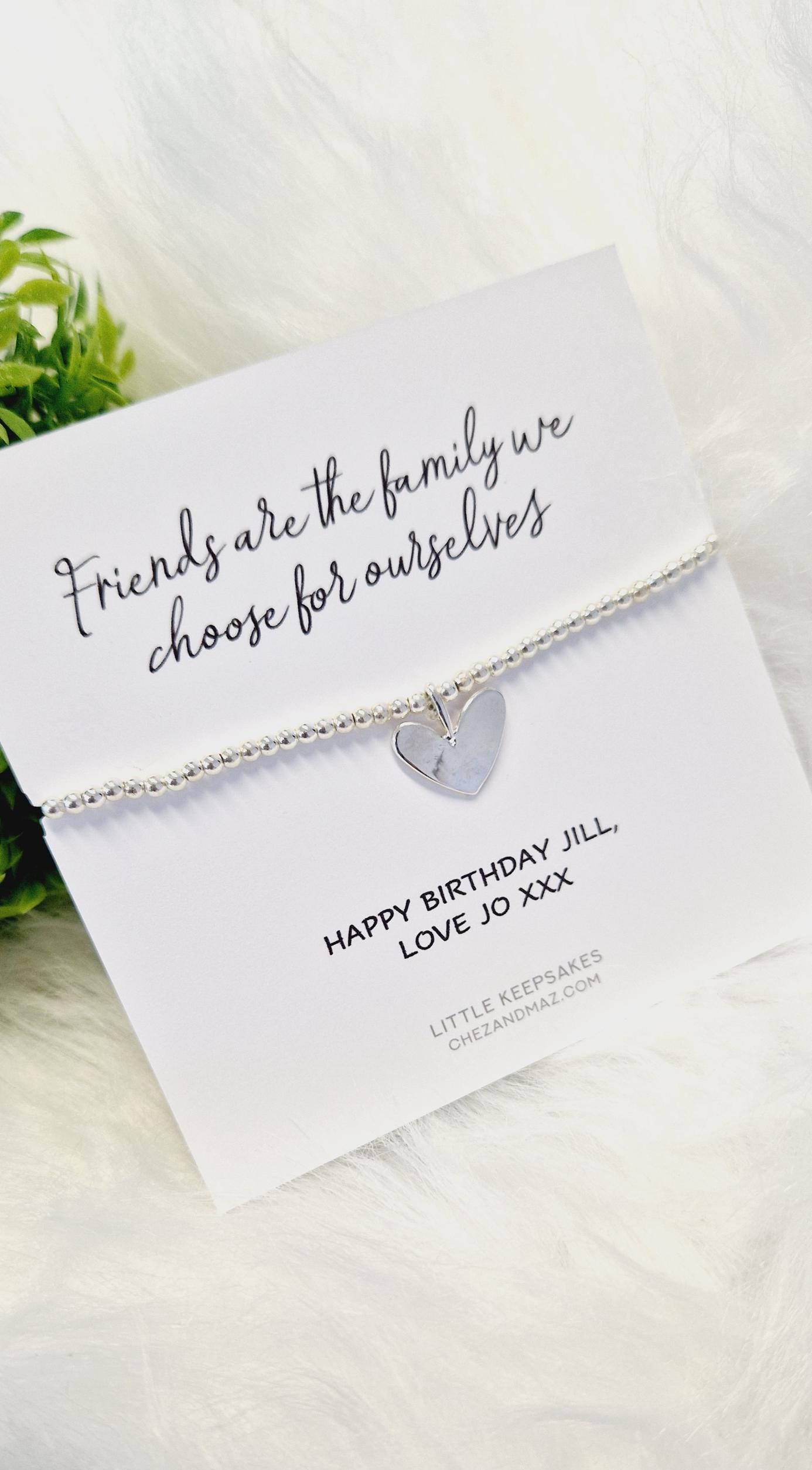Friends are the family we choose for ourselves I Friendship Gift | Family | Silver Plated Bracelet | Best Friend Gift Birthday I  Charm JU6