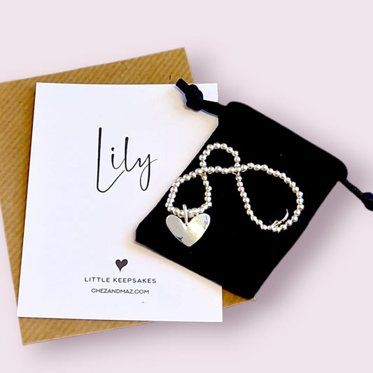 Personalised Silver Bracelet with Custom Name or Initials – A Thoughtful Gift for Birthdays, Special Occasions, or Just to Show You Care!