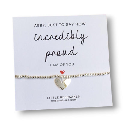 Incredibly Proud Of You, Personaslied, Congratulations Bracelet, Proud Of You, Well Done Gift, Graduation, New Baby , New Job, Driving Test