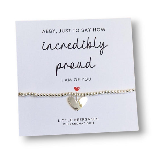 Incredibly Proud Of You, Personaslied, Congratulations Bracelet, Proud Of You, Well Done Gift, Graduation, New Baby , New Job, Driving Test