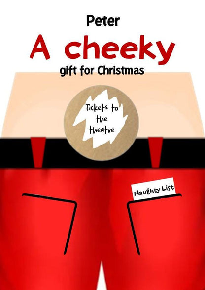 Christmas Scratch Card Holder | Cheeky Gift, Gag, Prank, Joke, Scratch to reveal, scratchcard, lottery, scratch off, from Santa, fun
