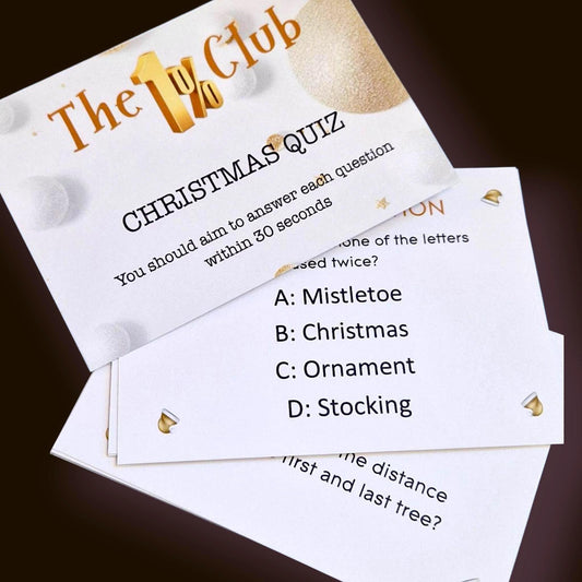 The 1% Club Christmas Quiz | TV-Inspired Trivia Game | Fun Family Holiday Activity
