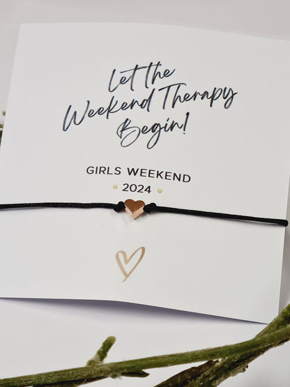 Girls Getaway Gift 2024; Girls Trip; Girls Weekend; Wish Bracelet; Girls Road Trip, Girls Weekend Gift - friendship bracelet - GG4